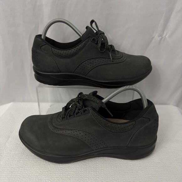 SAS Walk Easy Shoes Womens Size 9 M Black Nubuck - Picture 6 of 8